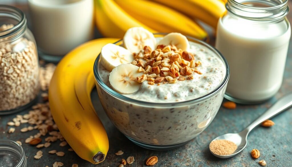 Banana Bread Overnight Oats Recipe