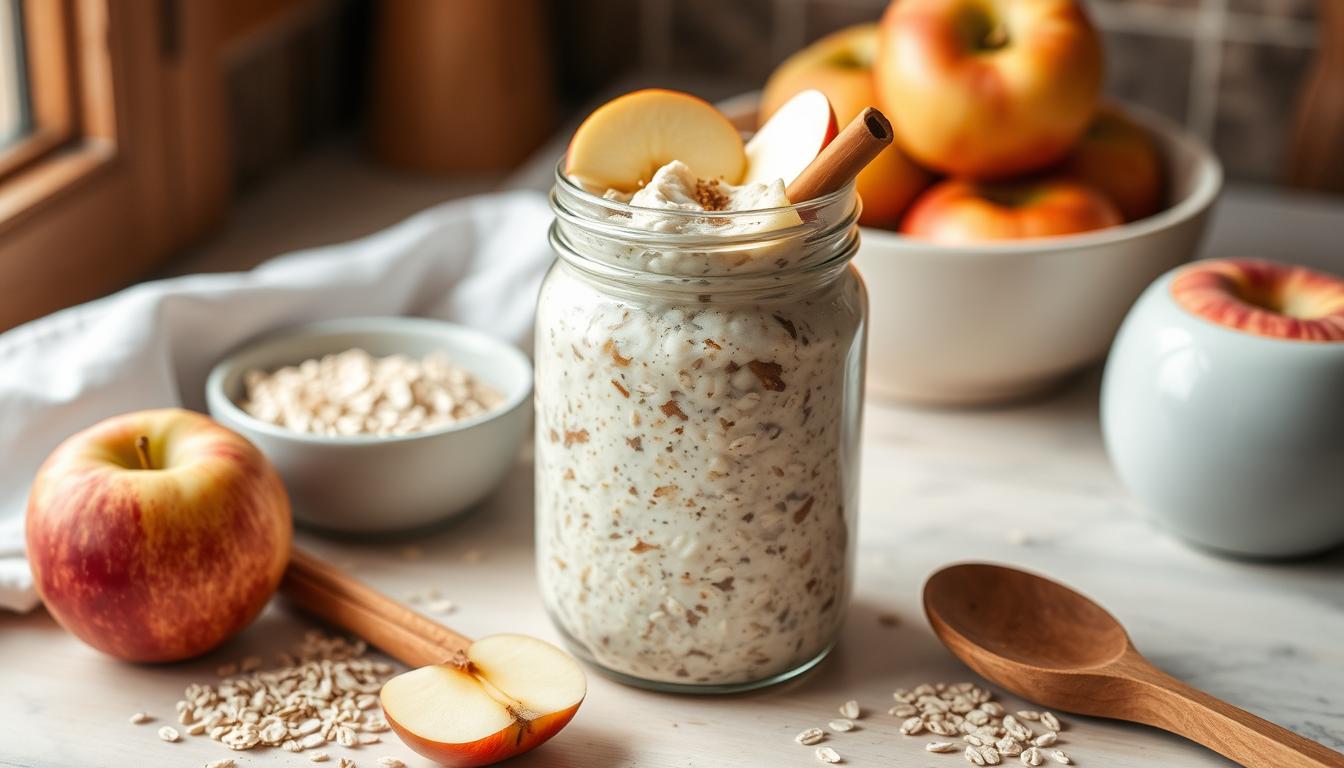 Make Quick and Easy Apple Pie Overnight Oats