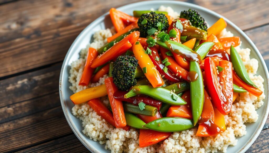 Vegetable Stir-Fry with Quinoa