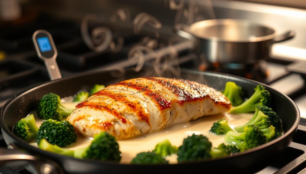 One-Pan Chicken and Broccoli Alfredo Recipe