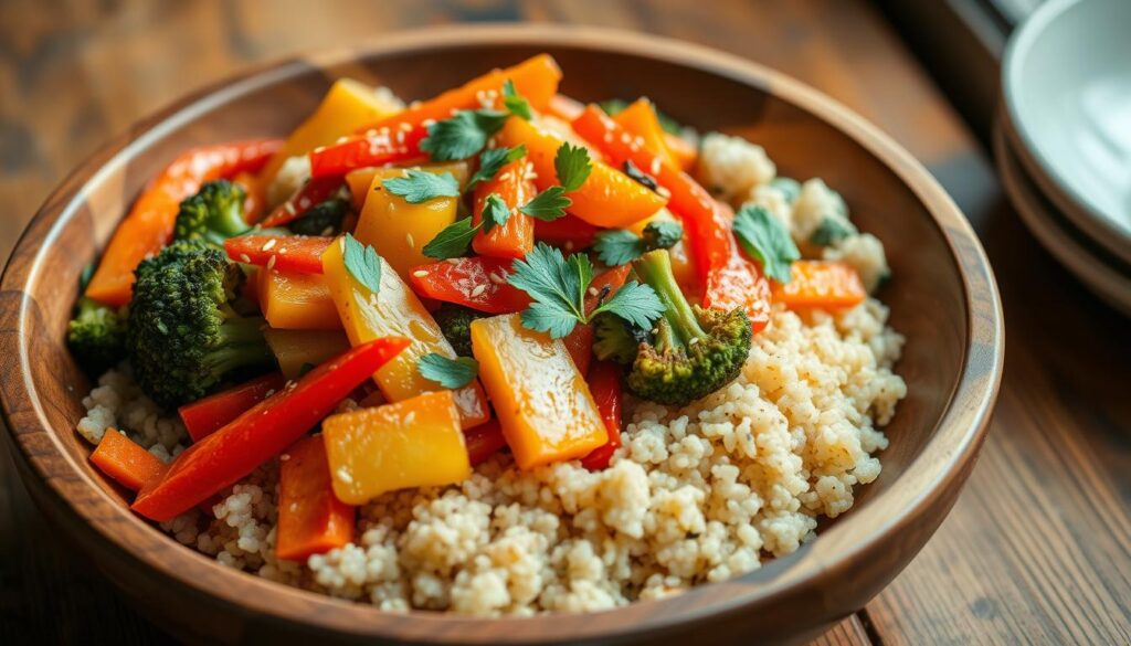 Vegetable Stir-Fry with Quinoa