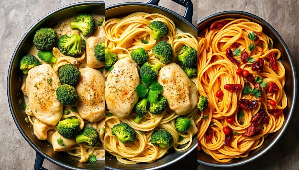 One-Pan Chicken and Broccoli Alfredo Recipe