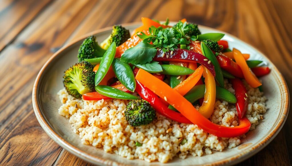 Vegetable Stir-Fry with Quinoa