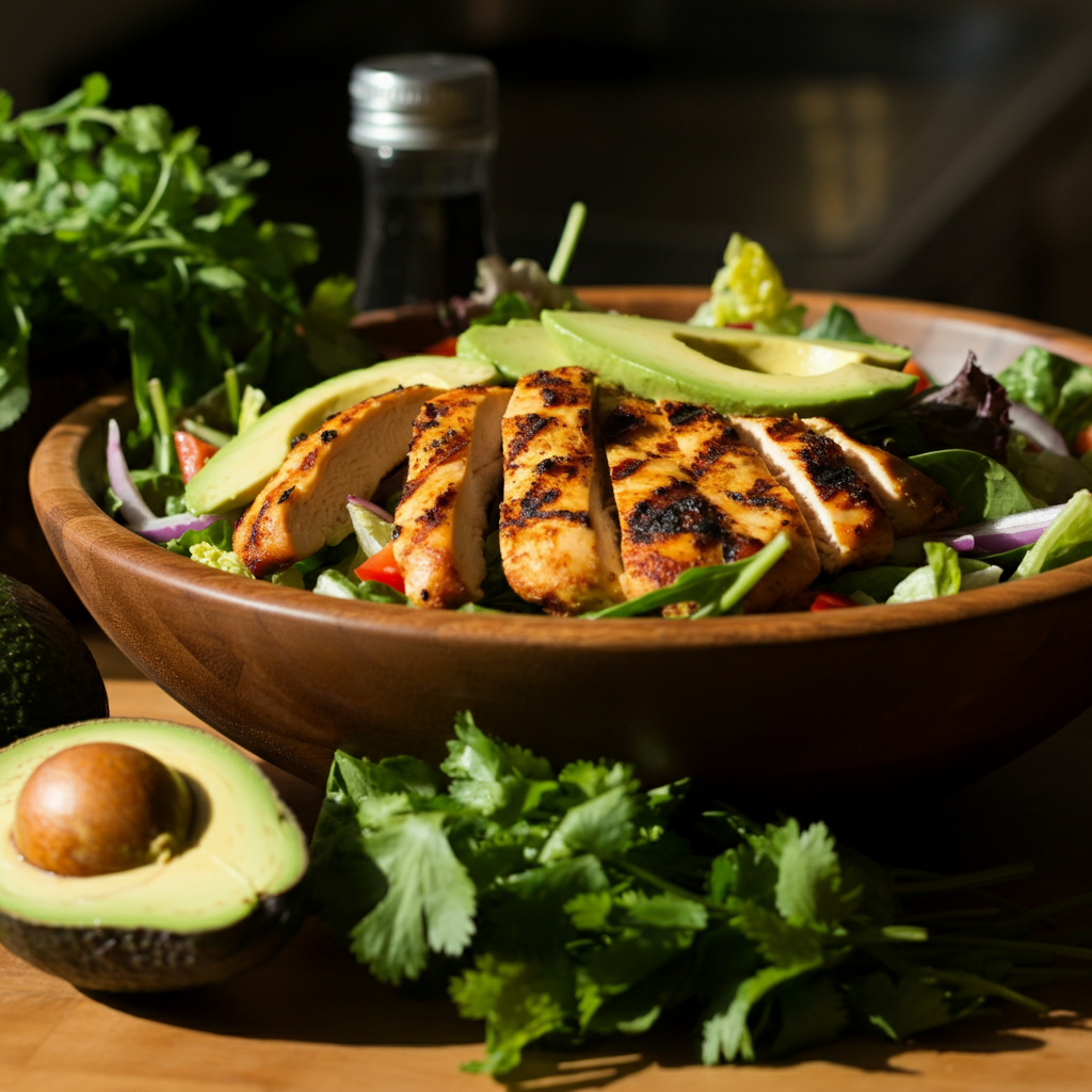 Grilled Chicken Salad with Avocado