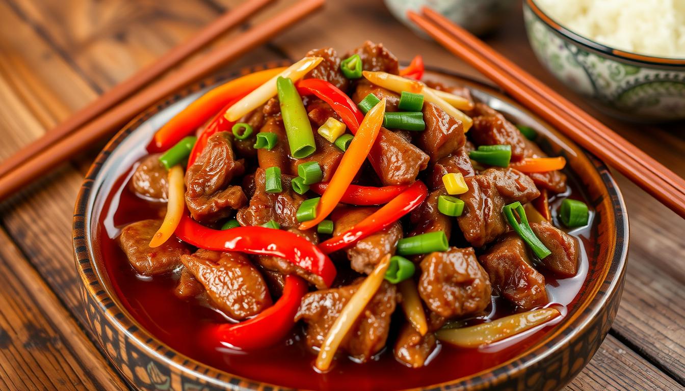 beef stir fry with sprouts