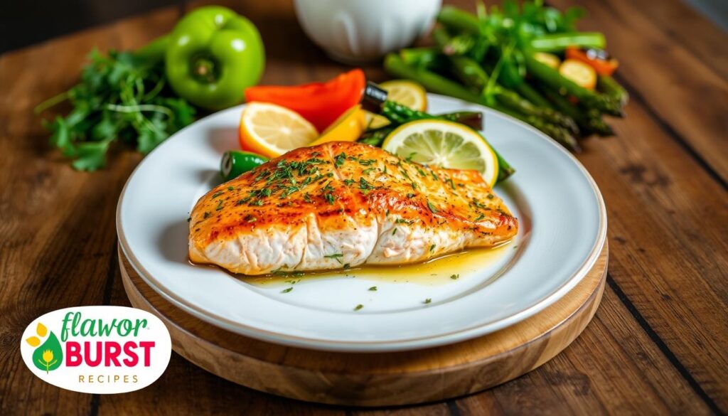 Baked Salmon with Roasted Veggies