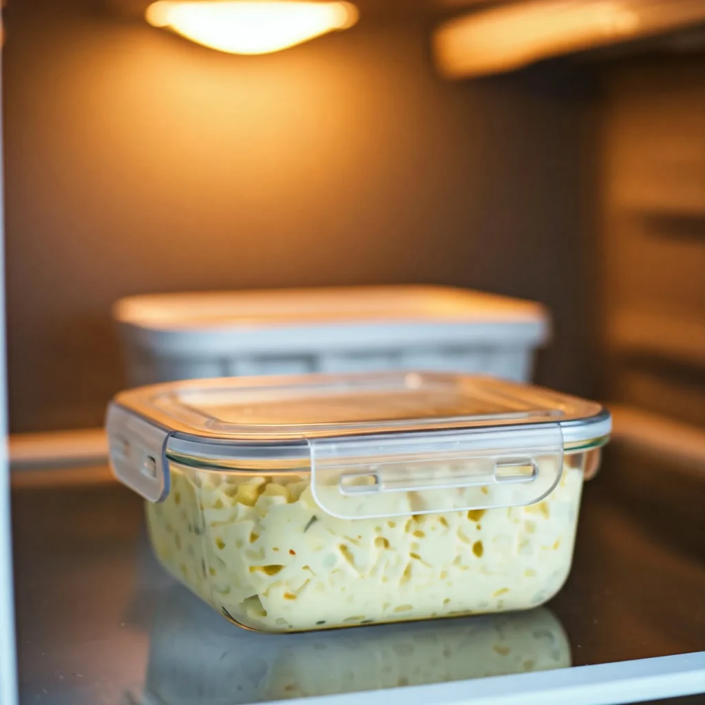 Proper storage of homemade carnivore egg salad