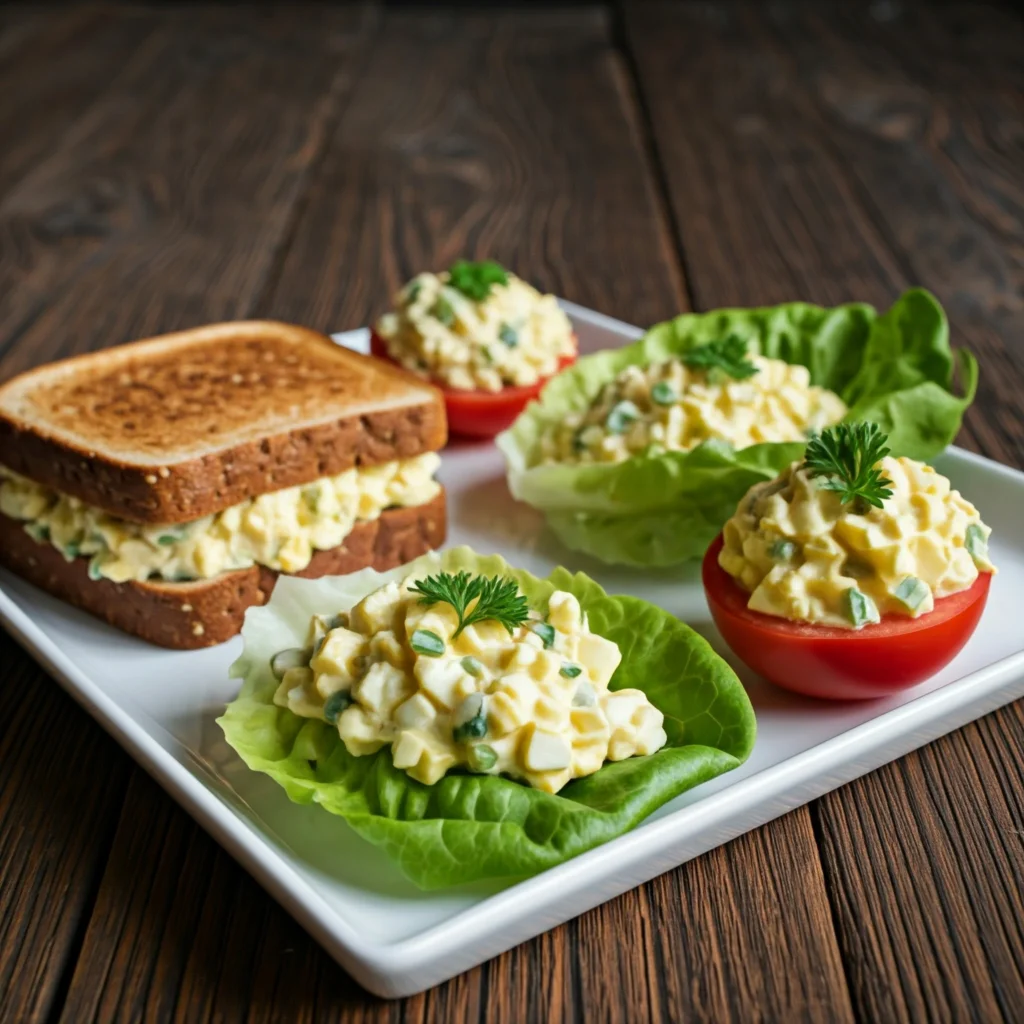 Three healthy ways to serve egg salad without mayonnaise