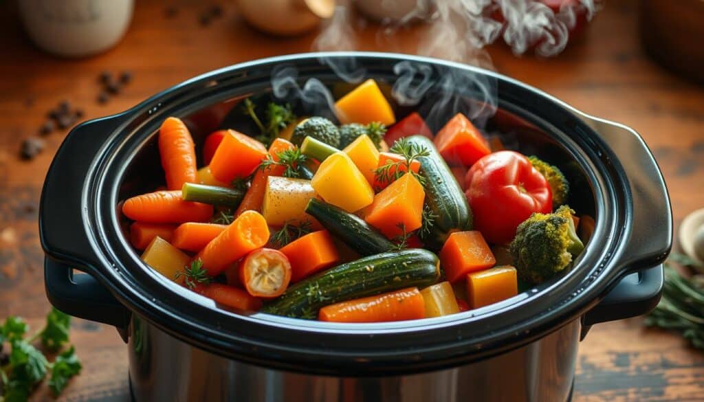 Slow Cooker Veggie Cooking