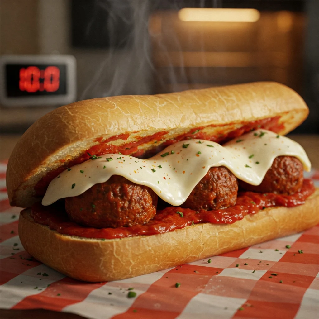 Quick Italian meatball subs from Mandy in the Making recipes ready in under 10 minutes